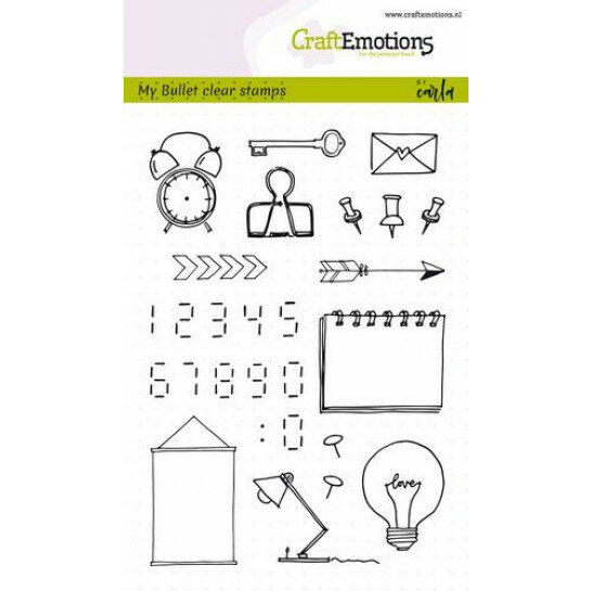 (No. 130501/1753) CraftEmotions clearstamps A6 - My Bullet clear stamps - Carla Kamphuis