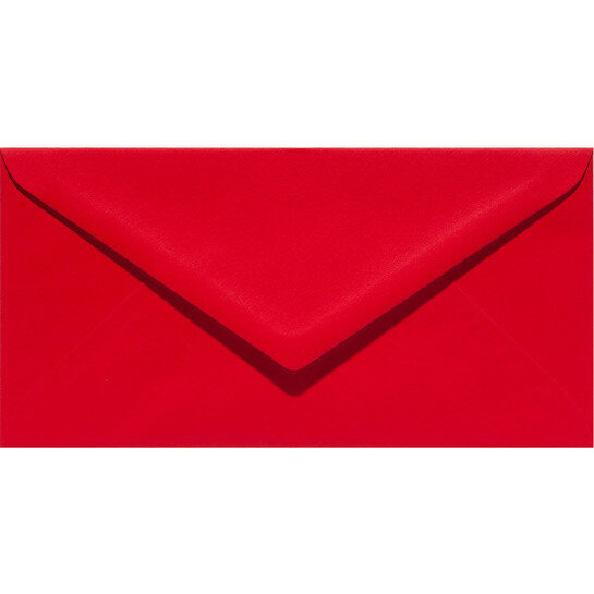 (No. 305918) 6x envelop Original 110x220mmDL rood 105 grams (FSC Mix Credit) 