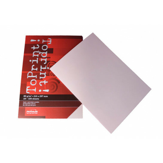(No. 7128302) 100x papier ToPrint 80gr 210x297mm-A4 Rosa(FSC Mix Credit) - UITLOPEND-