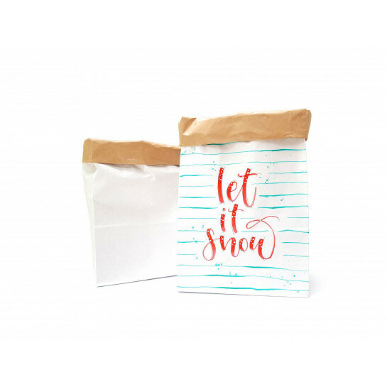(No. 82107) Set a 2 Small Paperbag Blanco designed by Carla Kamphuis