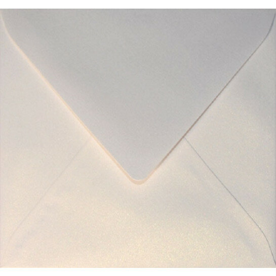 (No. 258330) 50x envelop Original Metallic 140x140mm Pearlwhite 120 grams (FSC Mix Credit) 