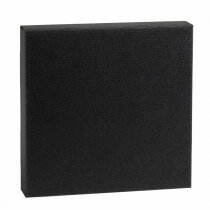 (No. 930004) Karton Canvas 20x20 Black Blanc