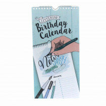 (No. 830400) Birthday Calendar Lettering enkelzijdig