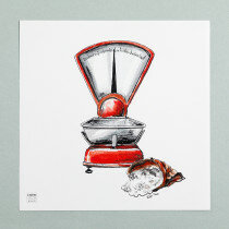 (Art.no. 910014) Poster 'Grocery' Scale Design Karlijn van de Wier
