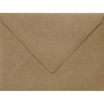 (No. 263323) 50x envelop Original 125x140mm recycled bruin 100 grams (FSC Recycled 100%)