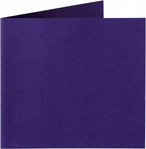 (No. 248968) 50x kaart dubbel staand Original 152x152mm violetta 200 grams