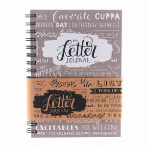 (No. 830103) A5 Bulletjournal 'My Letter Journal' Taupe