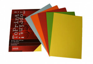 (No. 7128385) 5x50 felle kleuren papier ToPrint 80gr 210x297mm-A4 Assorti(FSC Mix Credit) - UITLOPEND-