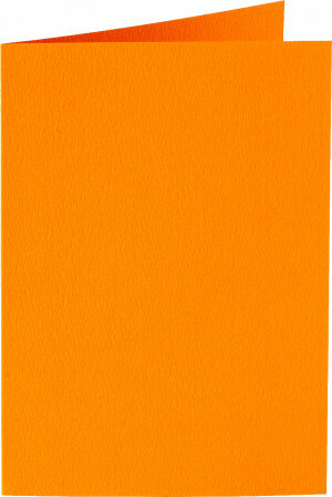 (No. 222911) 50x kaart dubbel staand 105x148mm- A6 oranje 200 grams (FSC Mix Credit) 