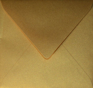 (No. 258333) 25x envelop Original Metallic 140x140mm Super Gold 120 grams (FSC Mix Credit) 