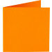 (No. 260911) 50x kaart dubbel Original 132x132mm oranje 200 grams 