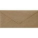 (No. 238323) 50x envelop 110x220mm- DL Recycled Kraft Bruin 100 grams (FSC Recycled 100%)