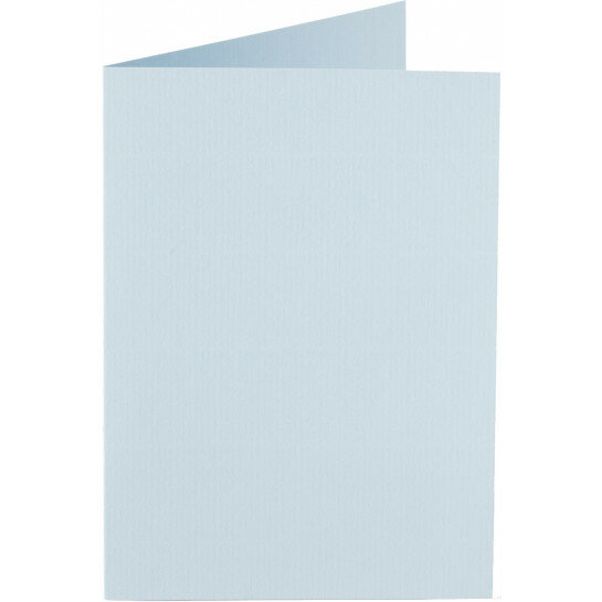 (No. 309956) 6x Doppelkarte stehend gefaltet A6 105x148mm Original babyblau 200 Gramm (FSC Mix Credit) 