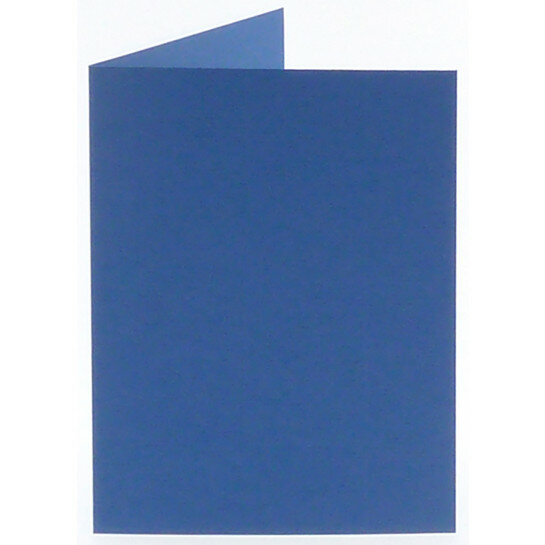 (No. 222972) 50x Doppelkarte stehend Original 105x148mm A6 koningsblau 200 Gramm (FSC Mix Credit)