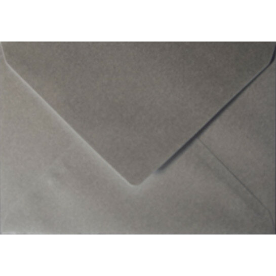 (No. 302340) 6x Umschlag Original Metallic 114x162m-C6 Pearl Platinum 120 Gramm 