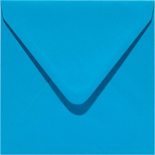 (No. 240949) 50x Umschlag quadratisch 160x160mm Original himmelsblau 105 Gramm (FSC Mix Credit) 