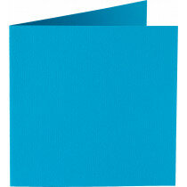 (No. 310949) 6x Doppelkarte quadratisch gefaltet 132x132mm Original himmelsblau 200 Gramm (FSC Mix Credit) 