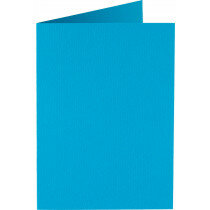 (No. 242949) 50x Doppelkarte stehend gefaltet 115x175mm Original himmelsblau 200 Gramm 