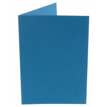 (No. 222965) 50x Doppelkarte stehend Original 105x148mm A6 kornkornblau 200 Gramm (FSC Mix Credit)