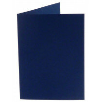 (No. 309969) 6x Doppelkarte stehend Original 105x148mm A6 marine blau 200 Gramm (FSC Mix Credit)