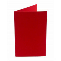 (No. 222918) 50x Doppelkarte stehend gefaltet A6 105x148mm Original rot 200 Gramm (FSC Mix Credit) 