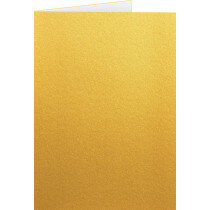 (No. 309339) 6x Doppelkarte stehend Original Metallic 105x148mm-A6 Gold Pearl 250 Gramm (FSC Mix Credit)