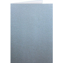 (No. 222340) 50x Doppelkarte stehend Original Metallic 105x148mm-A6 Platinum Pearl 250 Gramm 