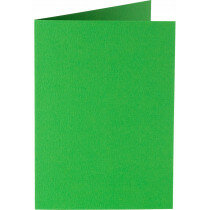 (No. 309907) 6x Doppelkarte stehend gefaltet A6 105x148mm Original grasgrün 200 Gramm (FSC Mix Credit) 