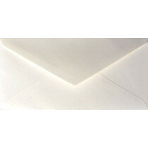 (No. 238330) 50x Umschlag Original Metallic 110x220mmDL Pearlwhite 120 Gramm (FSC Mix Credit) 