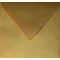 (No. 258333) 25x Umschlag Original Metallic 140x140mm Super Gold 120 Gramm (FSC Mix Credit) 