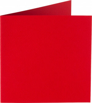 (No. 329918) 6x Doppelkarte stehend Original 120x132mm rot 200 Gramm (FSC Mix Credit) 