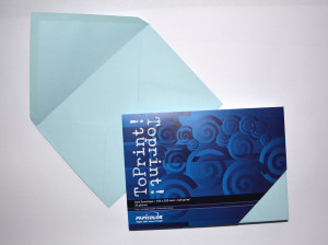 (No. 2358314) 25x Umschlag A5 156x220mm ToPrint azul 120 Gramm (FSC Mix Credit) - AUSGEHEND -