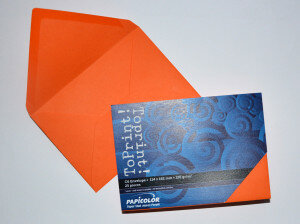 (No. 2378308) 25x Umschlag C6 114x162mm ToPrint orange 120 Gramm (FSC Mix Credit) - AUSGEHEND -