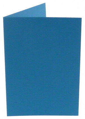 (No. 222965) 50x Doppelkarte stehend Original 105x148mm A6 kornkornblau 200 Gramm (FSC Mix Credit)