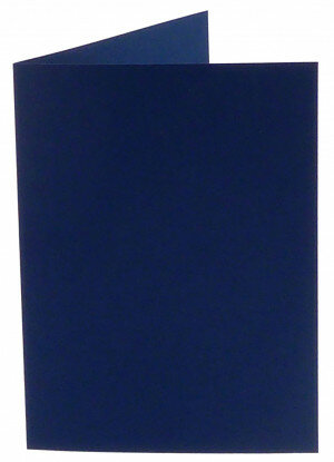 (No. 222969) 50x Doppelkarte stehend Original 105x148mm A6 marine blau 200 Gramm (FSC Mix Credit)