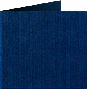 (No. 311969) 6x Doppelkarte quadratisch Original 152x152mm marine blau 200 Gramm (FSC Mix Credit)
