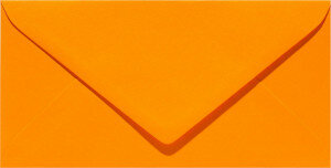 (No. 238911) 50x Umschlag DL 110x220mm Original orange 105 Gramm (FSC Mix Credit) 
