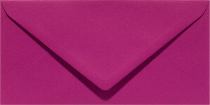 (No. 305913) 6x Umschlag DL 110x220mm Original purpurrot 105 Gramm (FSC Mix Credit) 