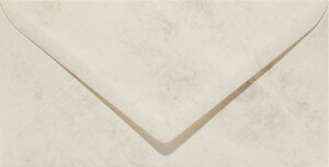 (No. 23862) 50x Umschlag DL 110x220mm Marble elfenbein 90 Gramm 