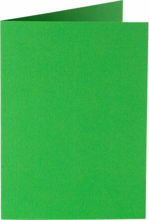 (No. 309907) 6x Doppelkarte stehend gefaltet A6 105x148mm Original grasgrün 200 Gramm (FSC Mix Credit) 