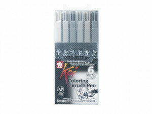 (Art.no. XBR6A) KOI Color Brush Set 6 St. OP=OP