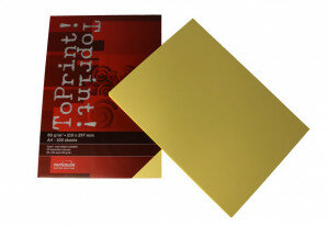 (No. 7128304) 100x papier ToPrint 80gr 210x297mm-A4 Medium Yellow(FSC Mix Credit) - AUSGEHEND-
