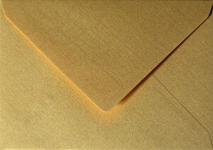 (No. 263339) 50x Umschlag Original Metallic 125x140mm Gold Pearl 120 Gramm (FSC Mix Credit) 