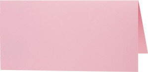 (No. 334959) set 6 Tischkarten 89x100mm baby pink 200 grams (FSC Mix Credit)