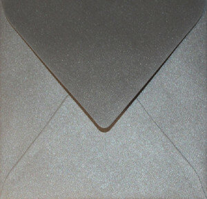 (No. 303334) 6x Umschlag Original Metallic 140x140mm Metallic 120 Gramm 
