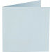 (No. 310956) 6x Doppelkarte quadratisch gefaltet 132x132mm Original babyblau 200 Gramm (FSC Mix Credit) 
