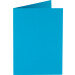 (No. 222949) 50x Doppelkarte stehend gefaltet A6 105x148mm Original himmelsblau 200 Gramm (FSC Mix Credit) 