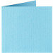 (No. 310964) 6x Doppelkarte quadratisch Original 132x132mm hellblau 200 Gramm (FSC Mix Credit)