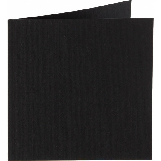 (No. 310901) 6x carte double Original 132x132mm noir de jais 200 g/m² (FSC Mix Credit) 