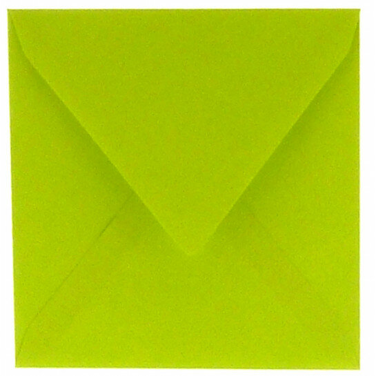 (No. 258967) 50x enveloppe Original - 140x140mm vert pomme 105 g/m2 (FSC Mix Credit)